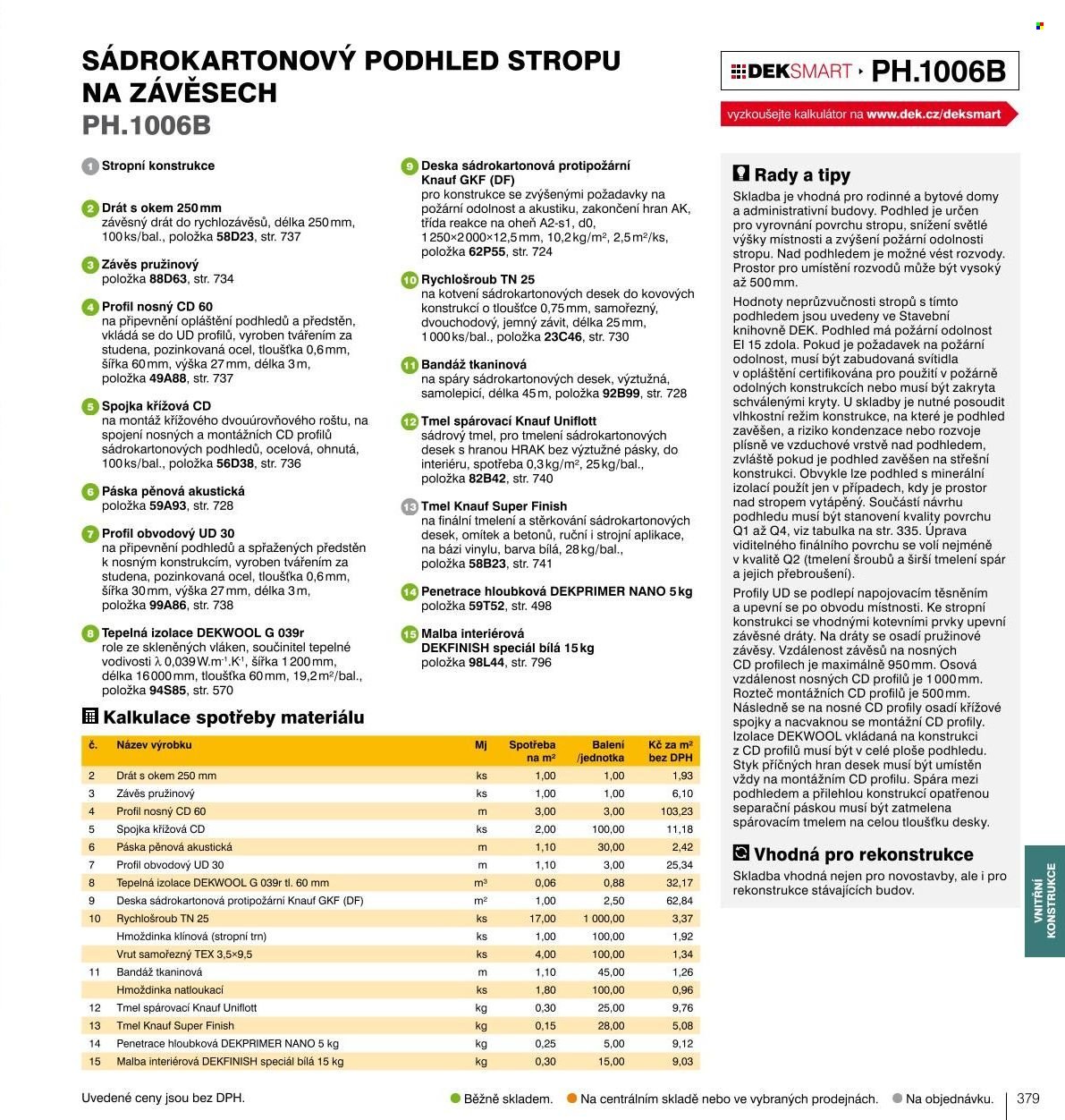 Leták DEK. Strana 376