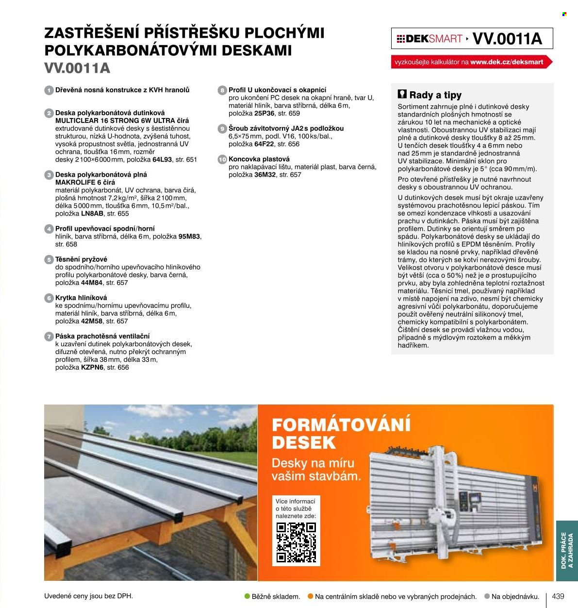 Leták DEK. Strana 436