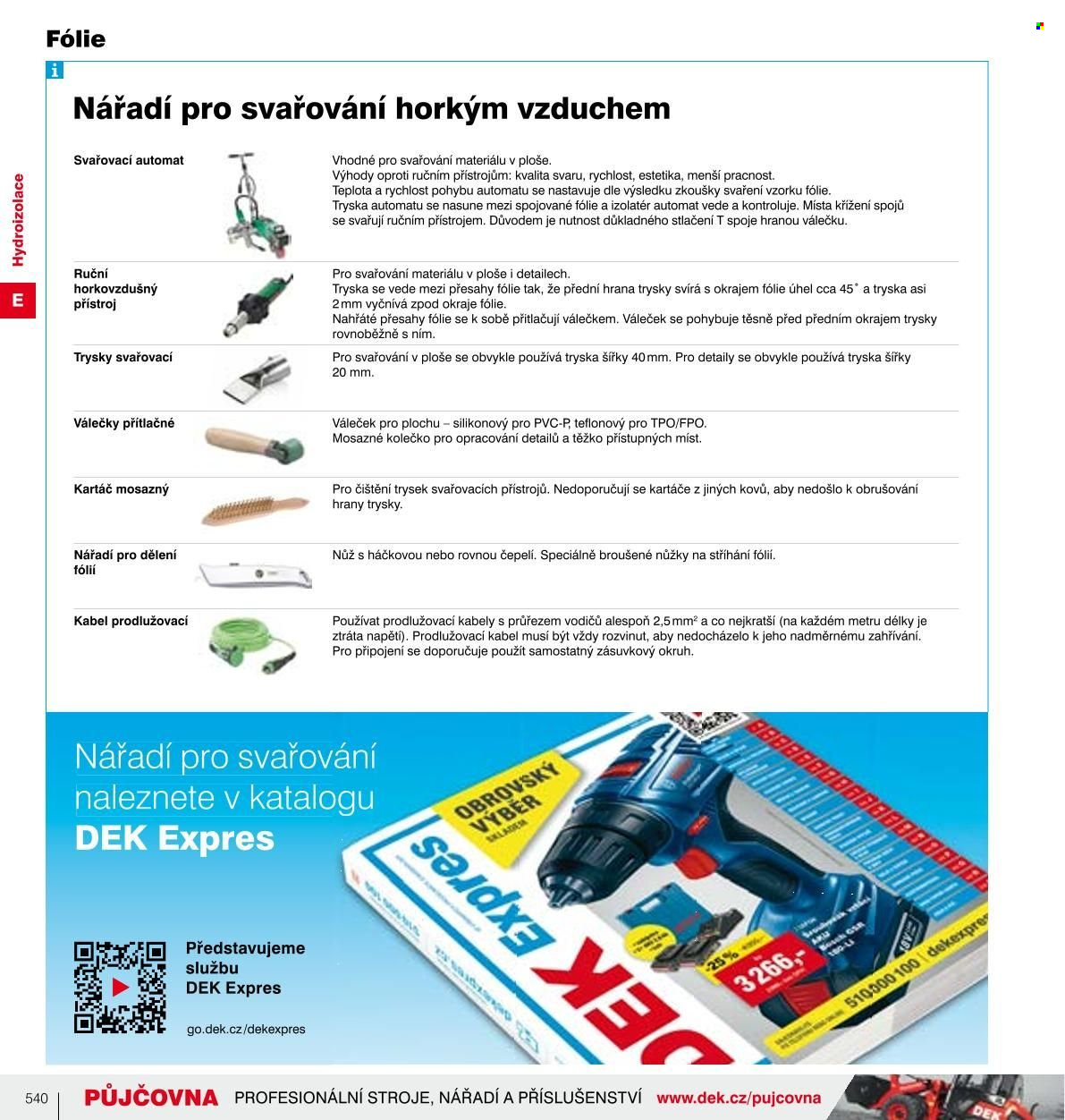 Leták DEK. Strana 537