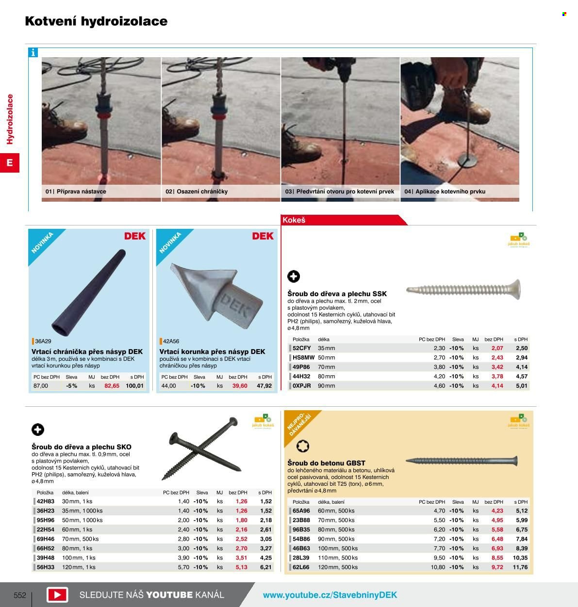 Leták DEK. Strana 549