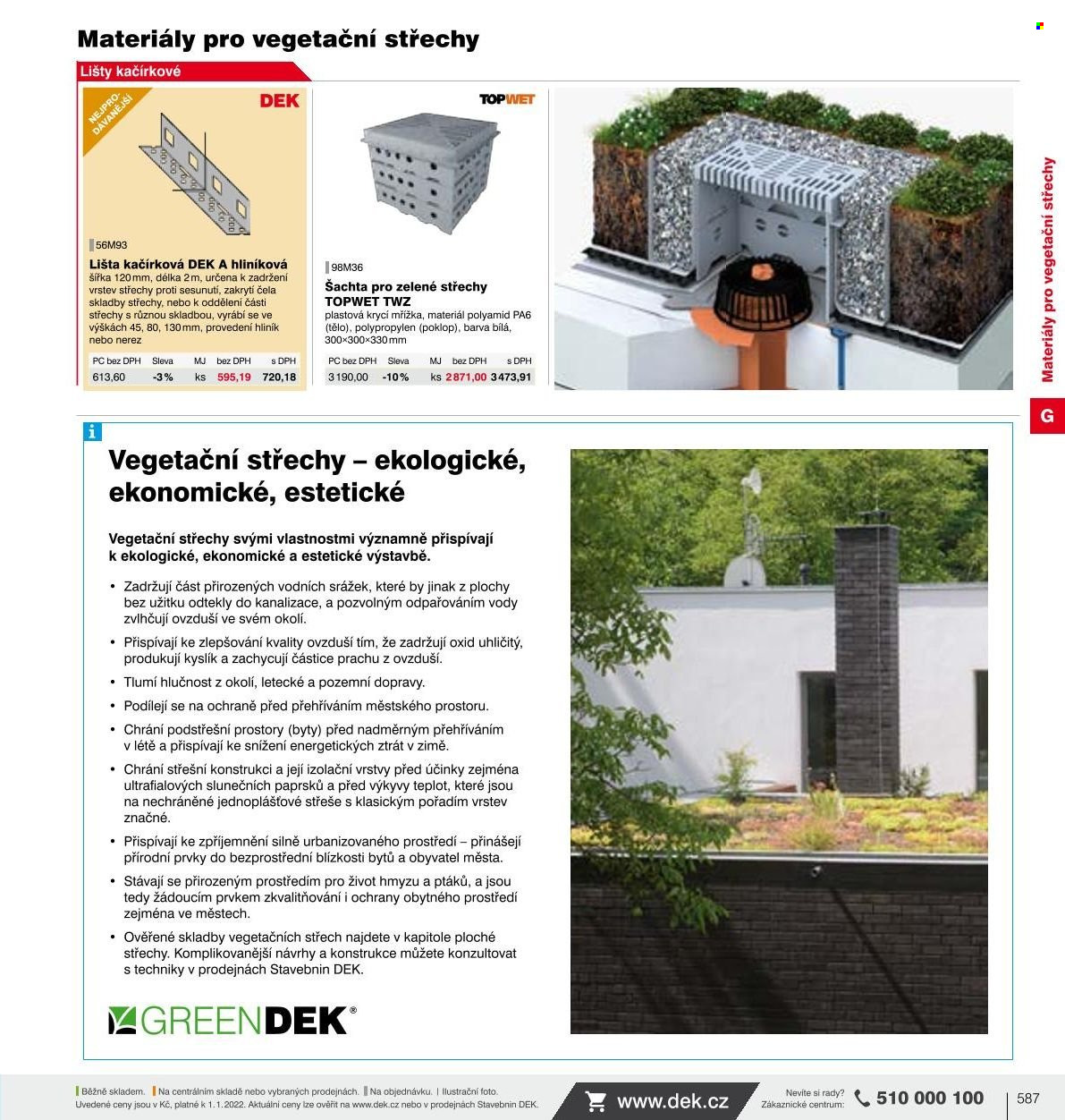 Leták DEK. Strana 584