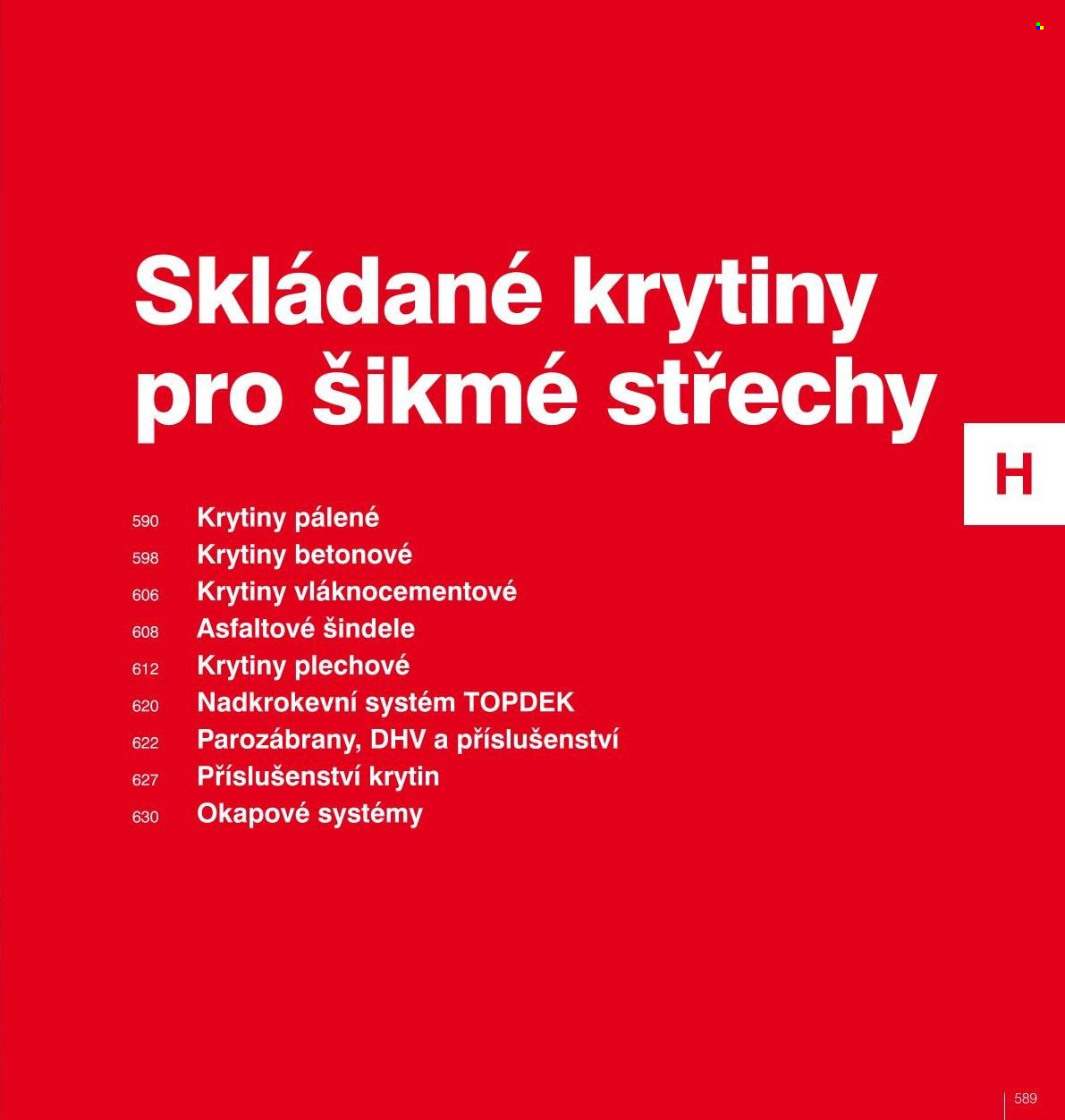 Leták DEK. Strana 586