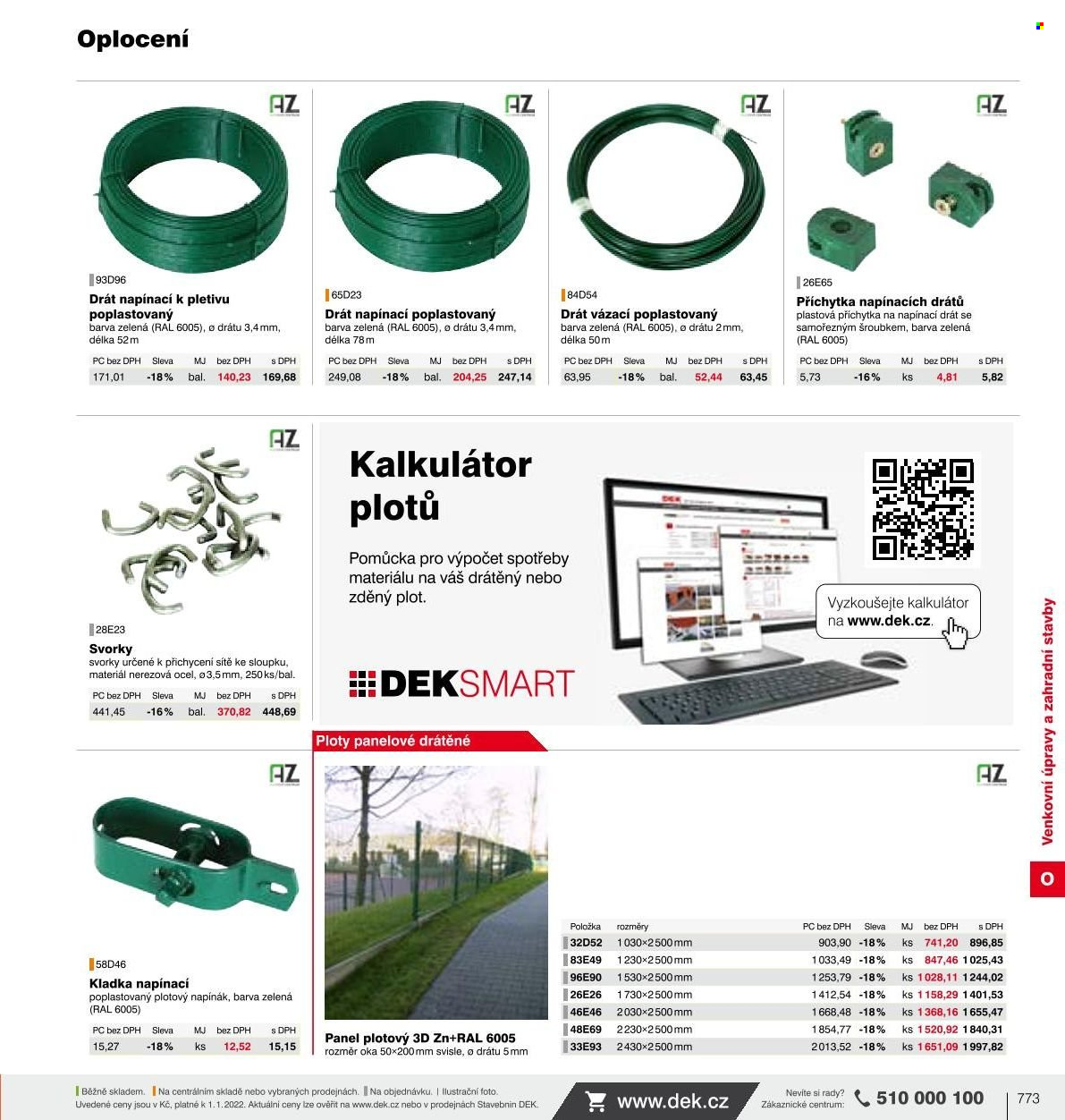 Leták DEK. Strana 767