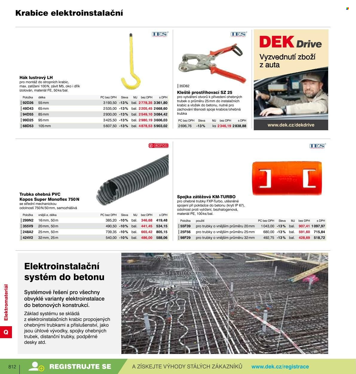Leták DEK. Strana 806