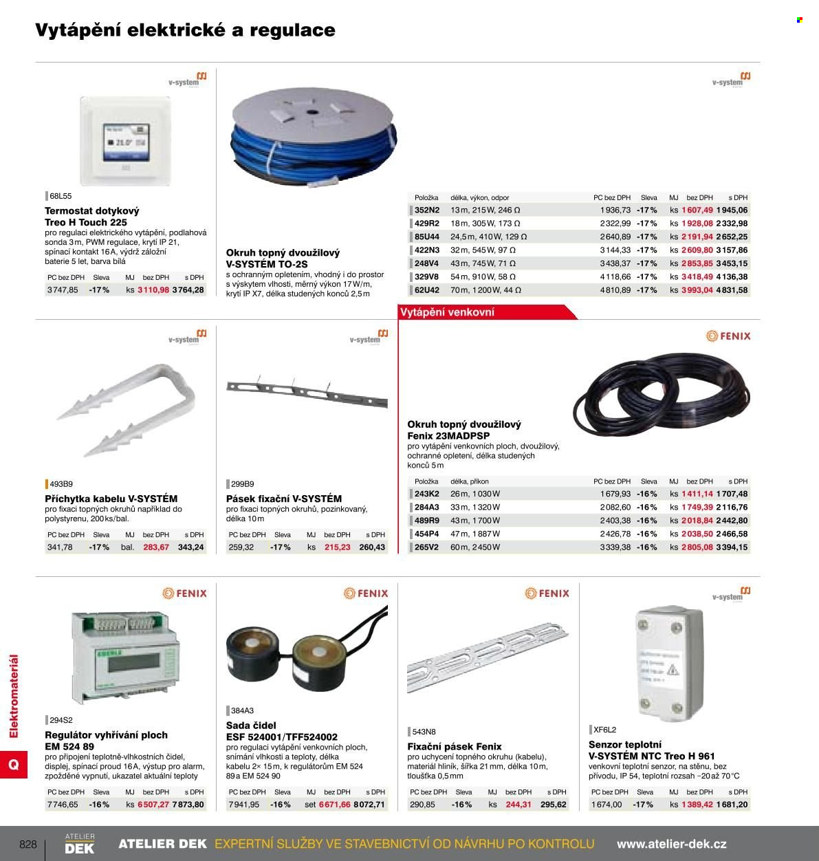 thumbnail - Leták DEK - Produkty v akci - baterie, alarm, termostat. Strana 822.