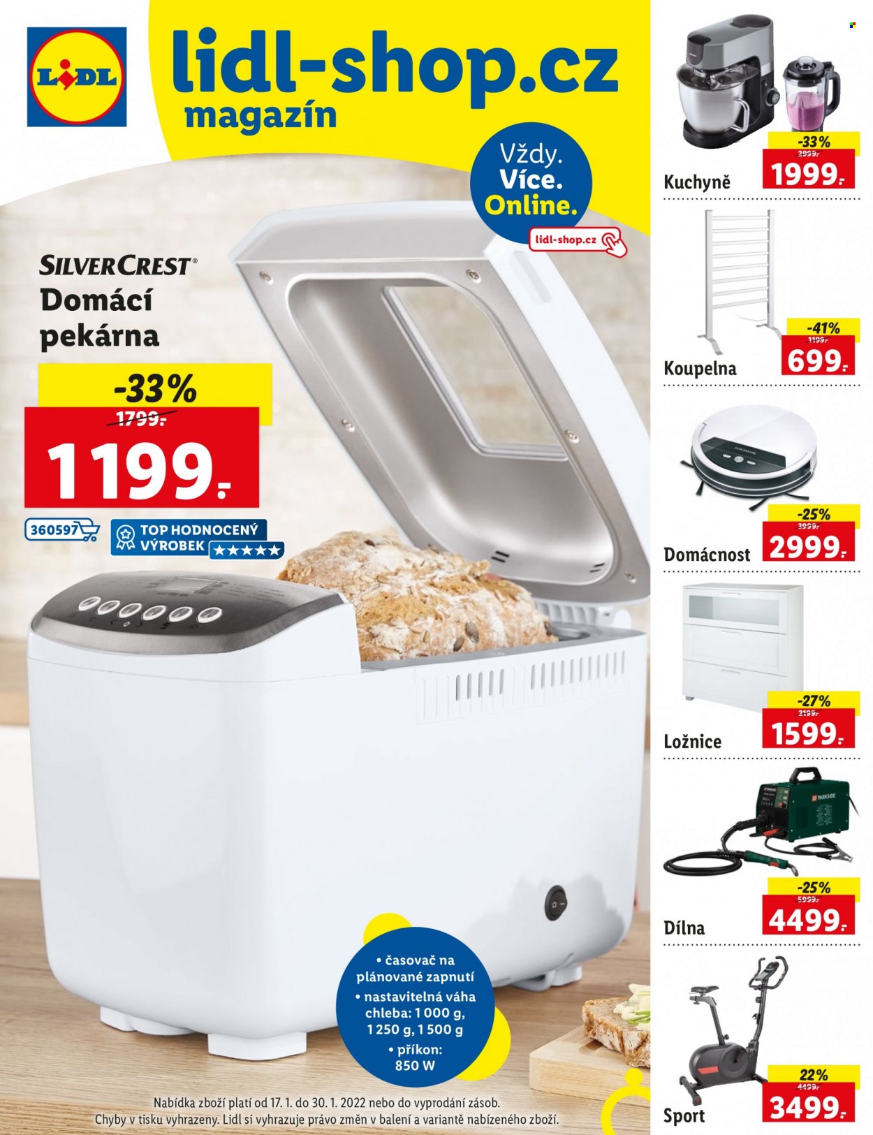 Leták Lidl - 17.1.2022 - 30.1.2022. Strana 1