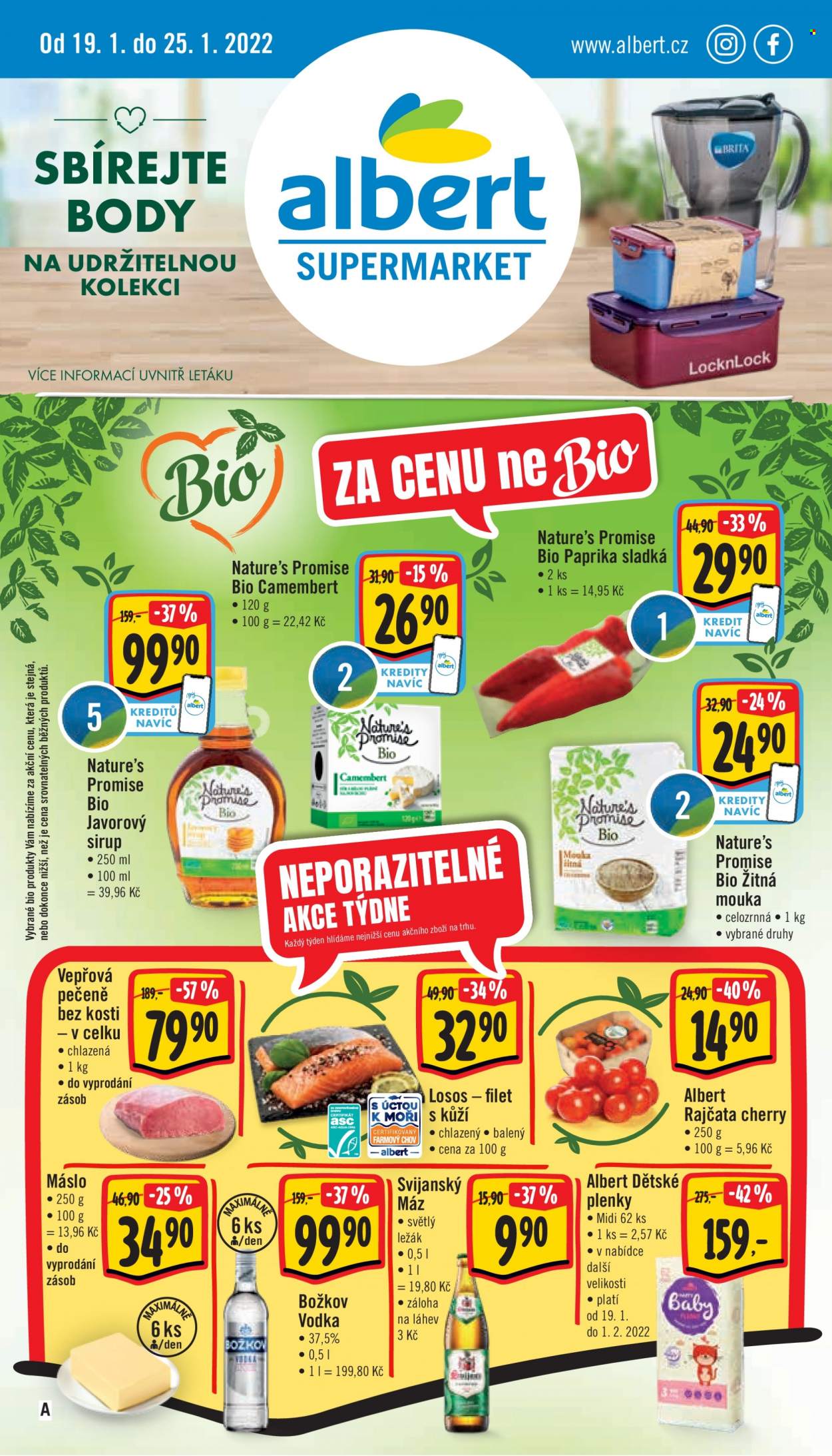 Leták Albert Supermarket - 19.1.2022 - 25.1.2022. Strana 1