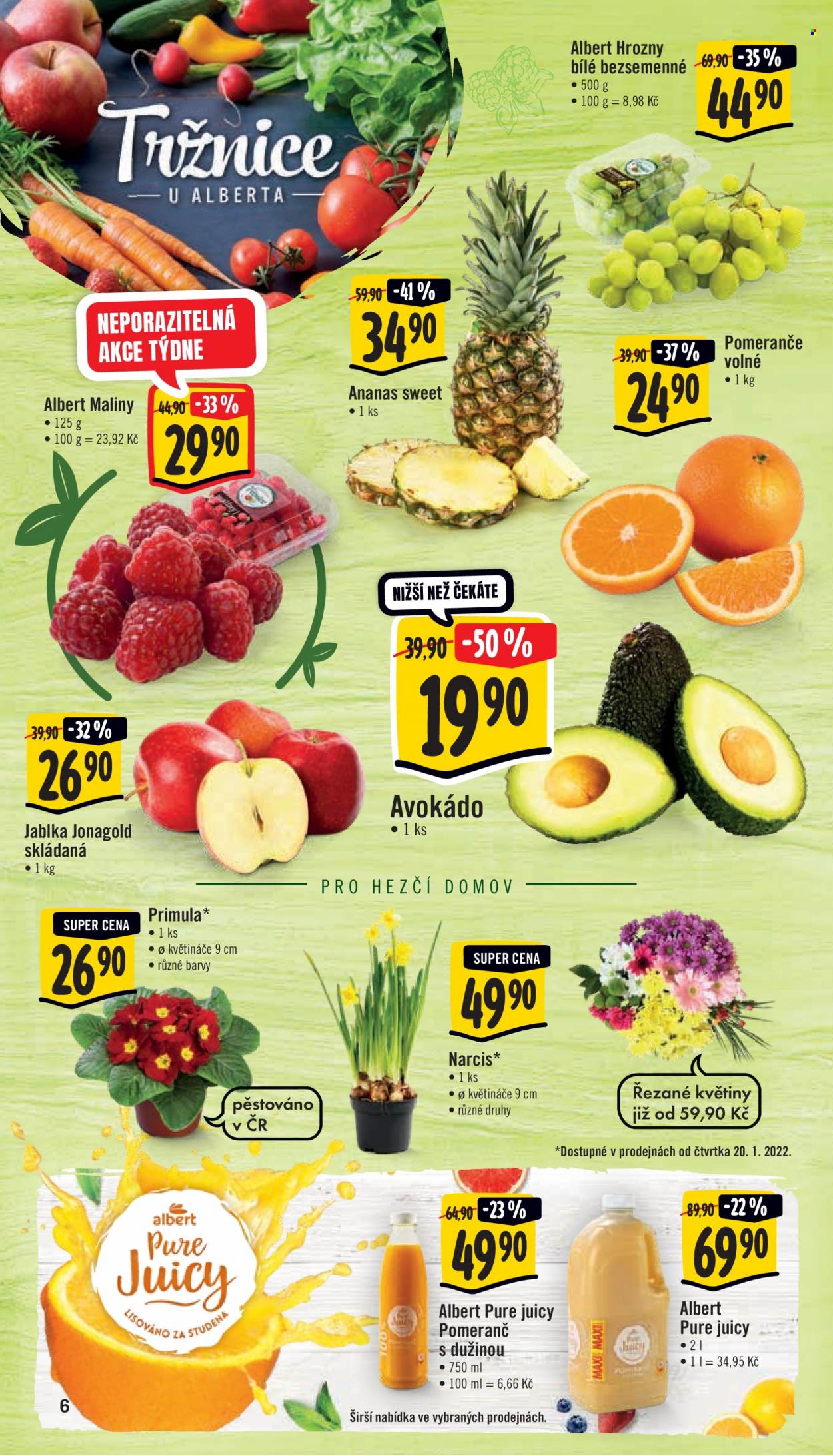 Leták Albert Supermarket - 19.1.2022 - 25.1.2022. Strana 6