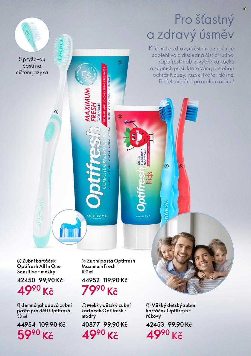 thumbnail - Leták ORIFLAME - 18.1.2022 - 7.2.2022 - Produkty v akci - Oriflame, zubní pasta, zubní kartáček, dětská zubní pasta, dětský zubní kartáček. Strana 90.