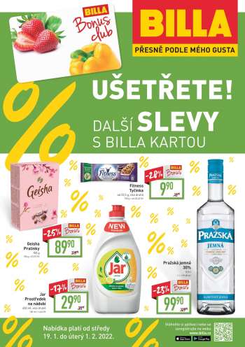 Leták BILLA - 19.1.2022 - 1.2.2022.
