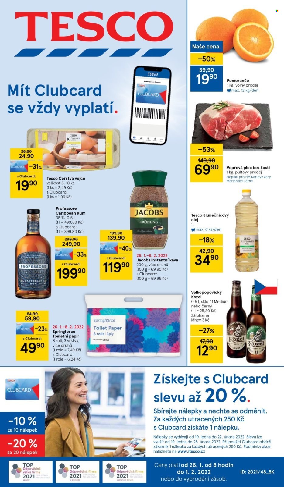 Leták TESCO - 26.1.2022 - 1.2.2022. Strana 1