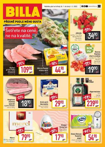 Leták BILLA - 26.1.2022 - 1.2.2022.