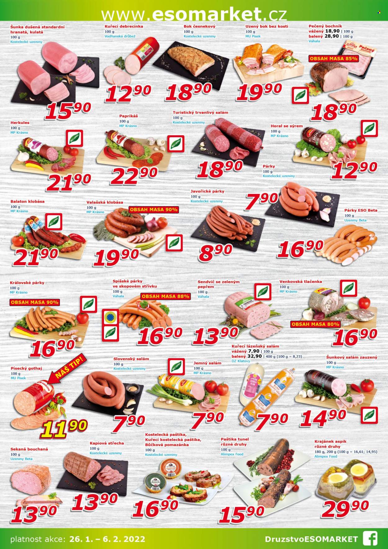 Leták ESO MARKET - 26.1.2022 - 6.2.2022. Strana 2