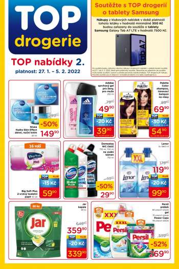 Leták TOP drogerie - 27.1.2022 - 5.2.2022.