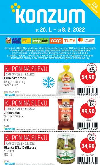 Leták Konzum - 26.1.2022 - 8.2.2022.