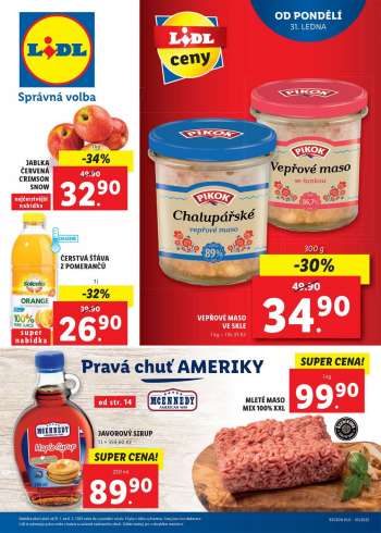 Leták Lidl - 31.1.2022 - 6.2.2022.