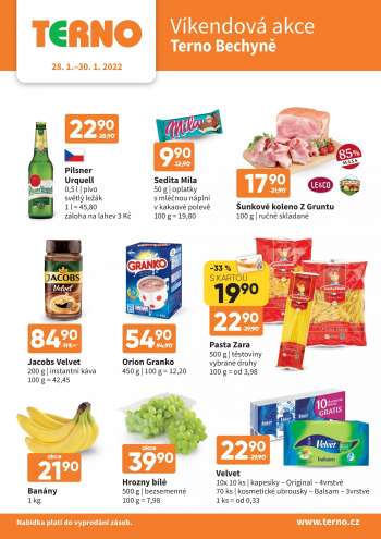 Leták coop TERNO - 28.1.2022 - 30.1.2022.