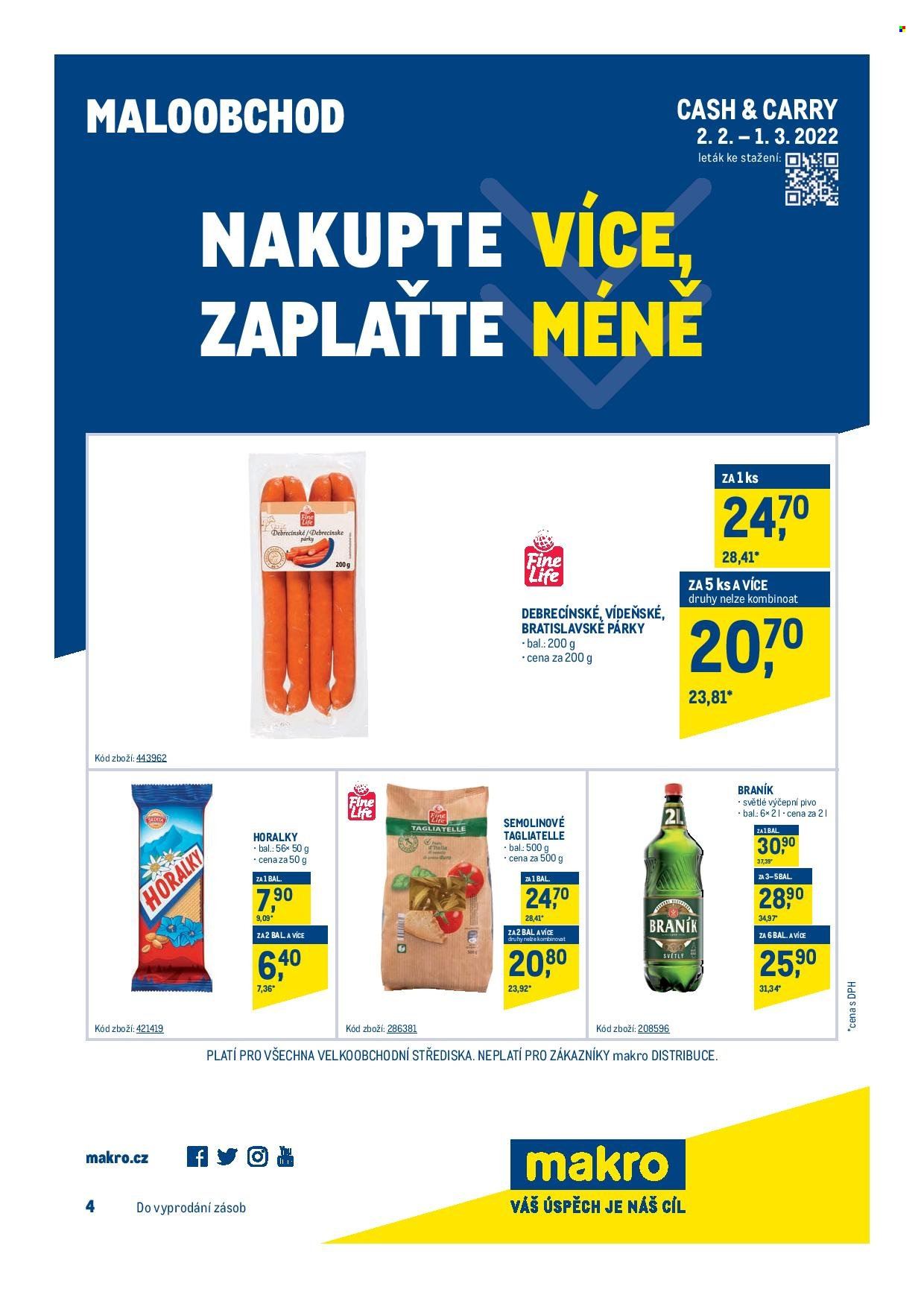 Leták MAKRO - 2.2.2022 - 1.3.2022. Strana 1