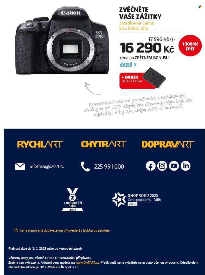 Leták DATART - 28.1.2022 - 3.2.2022. Strana 4