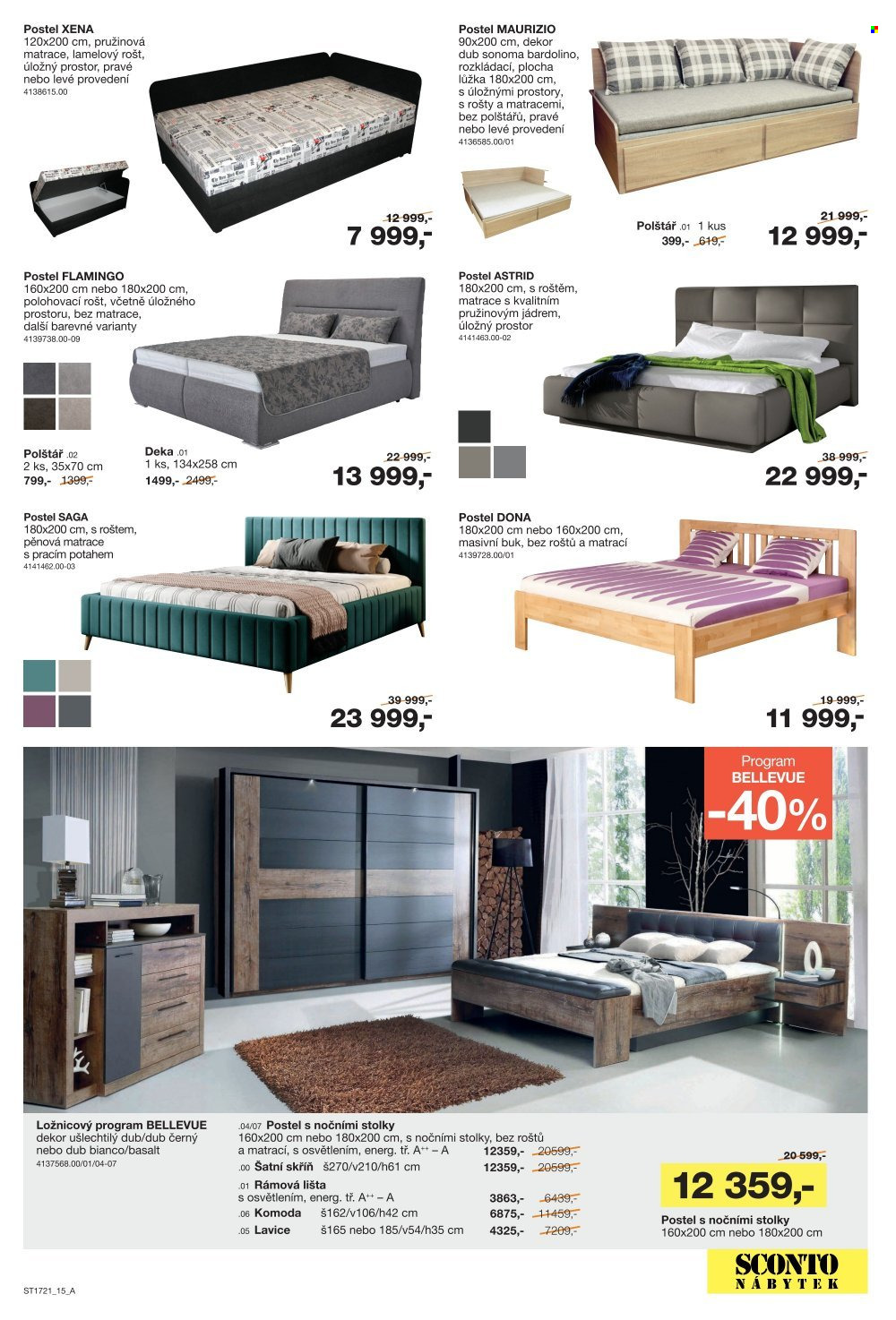Leták SCONTO NÁBYTEK - 28.1.2022 - 17.2.2022. Strana 15