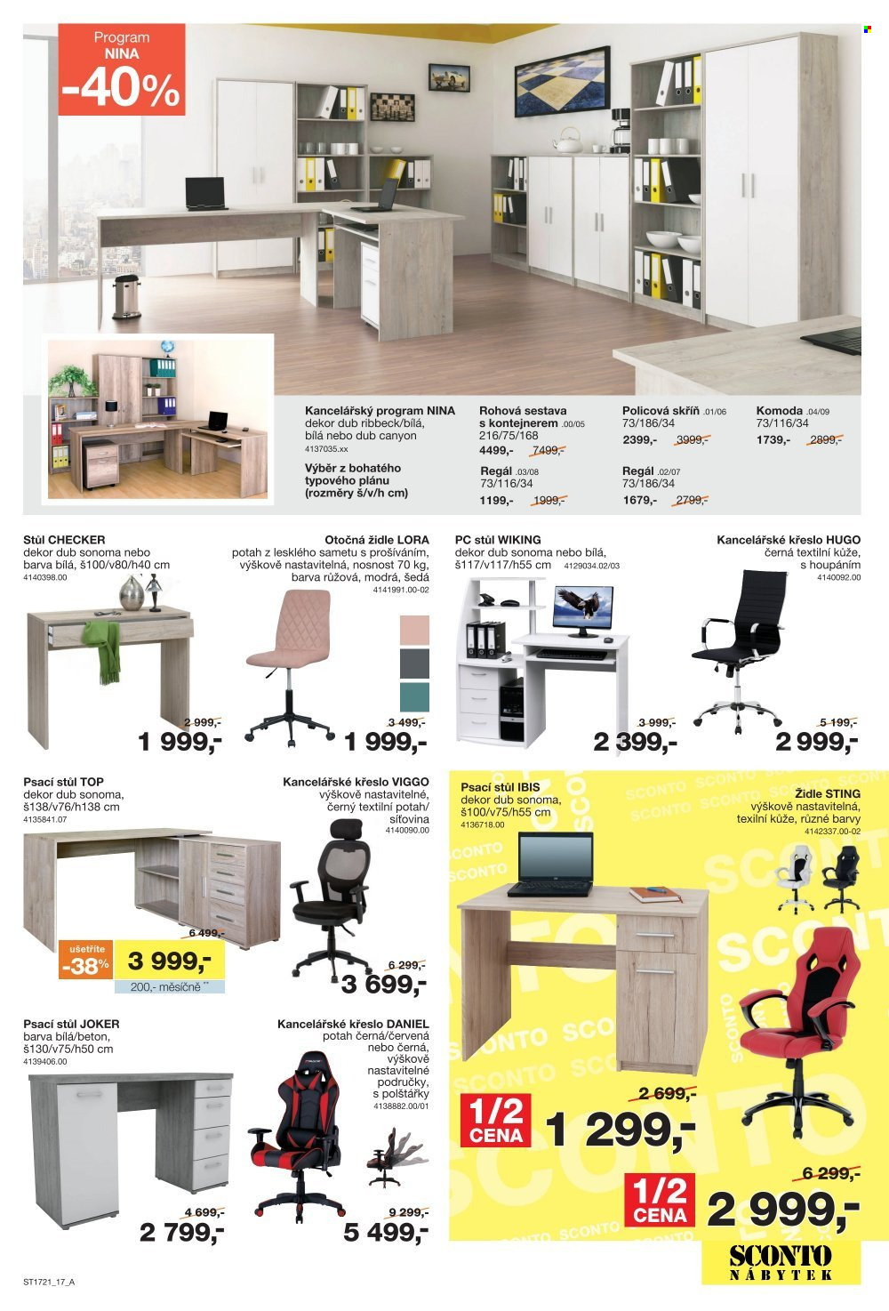 Leták SCONTO NÁBYTEK - 28.1.2022 - 17.2.2022. Strana 17