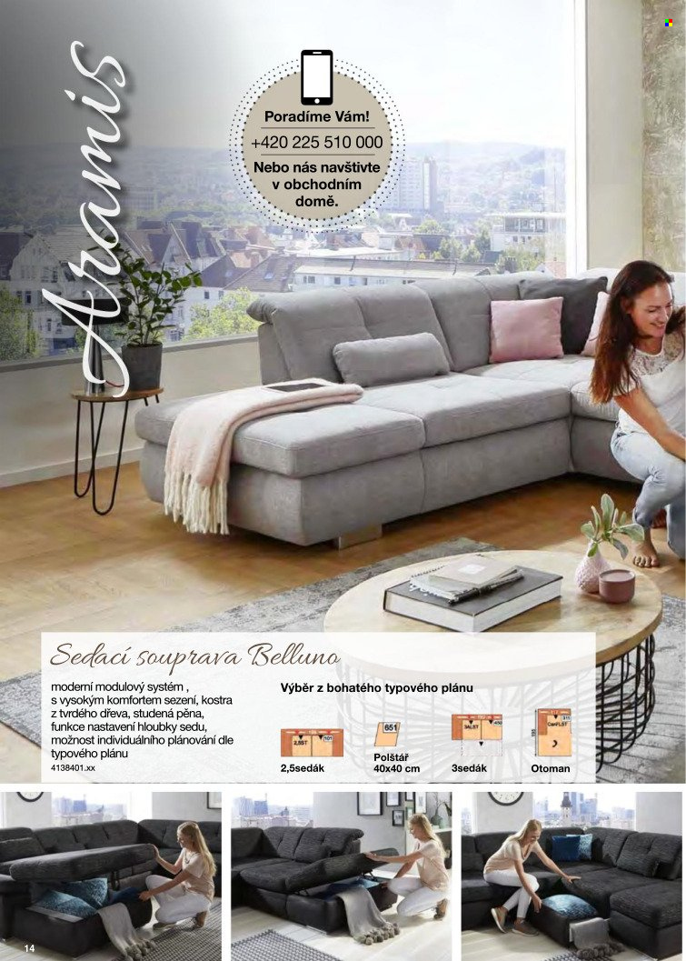 Leták SCONTO NÁBYTEK - 29.1.2022 - 28.11.2022. Strana 15