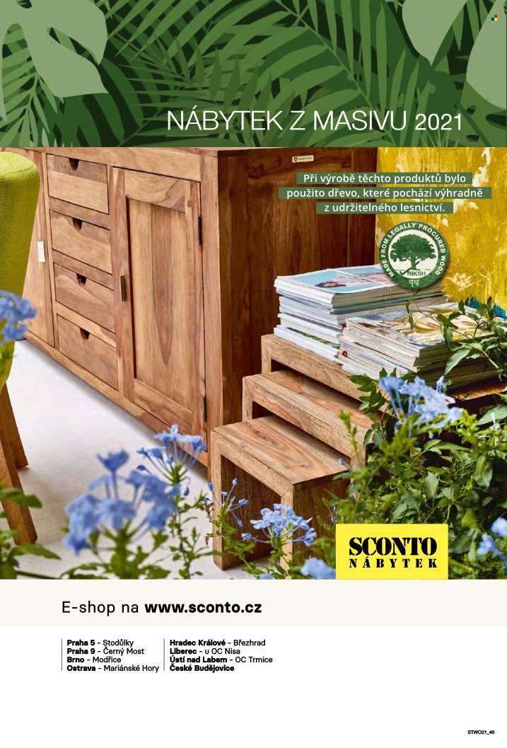 Leták SCONTO NÁBYTEK. Strana 46