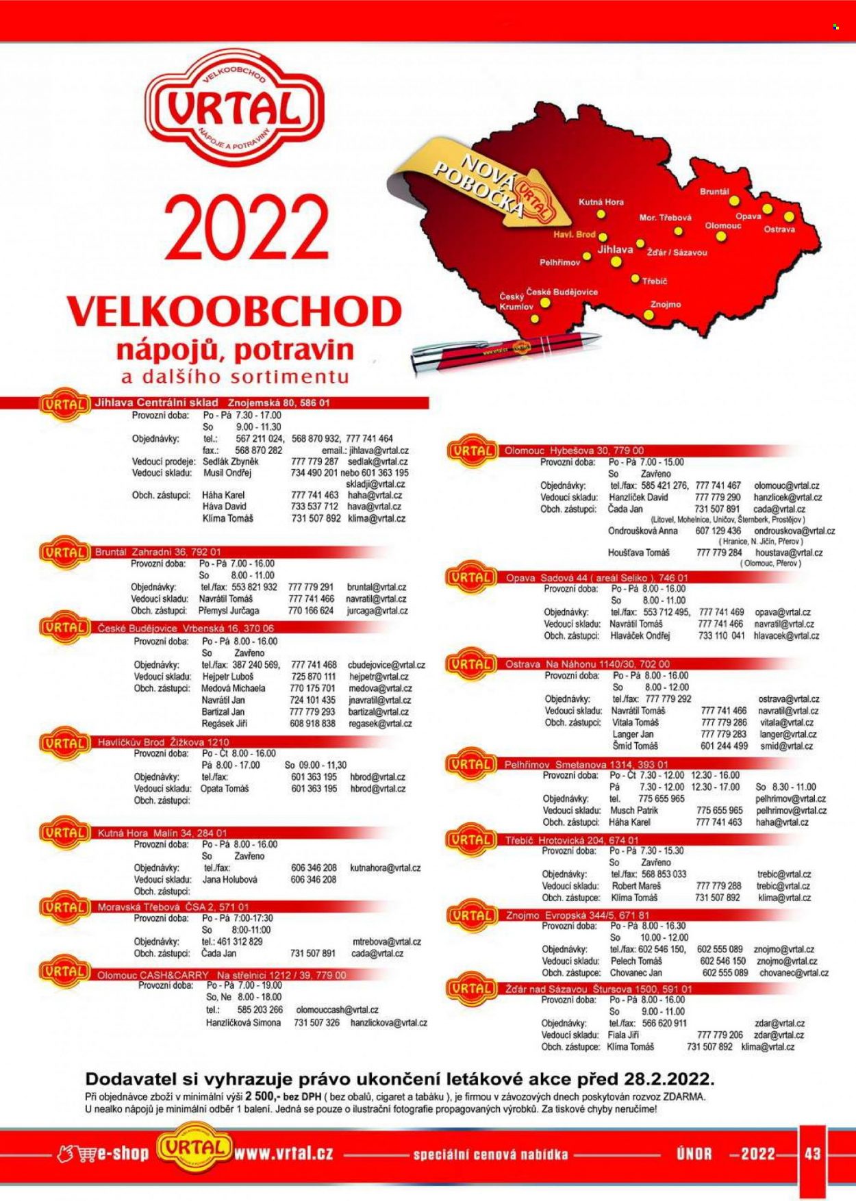 Leták Vrtal - 1.2.2022 - 28.2.2022. Strana 6