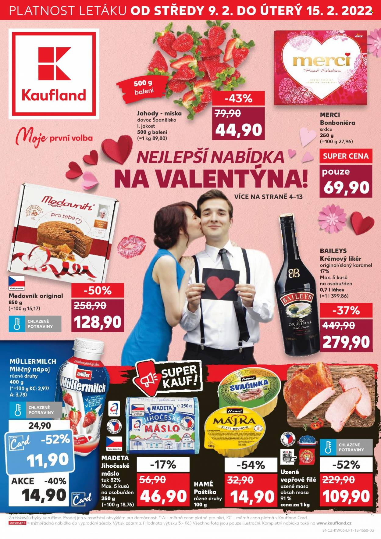 Leták Kaufland - 9.2.2022 - 15.2.2022. Strana 1