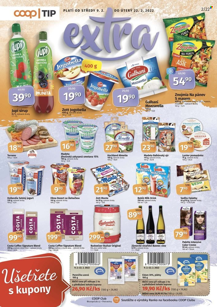 Leták coop TIP - 9.2.2022 - 22.2.2022. Strana 1