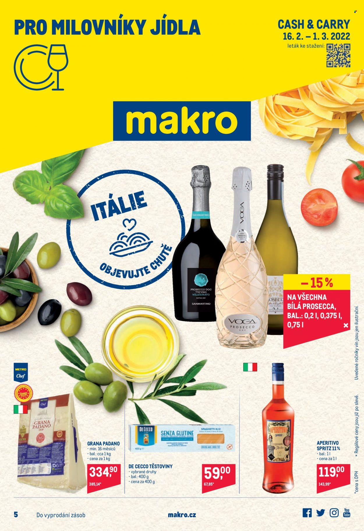 Leták MAKRO - 16.2.2022 - 1.3.2022. Strana 1