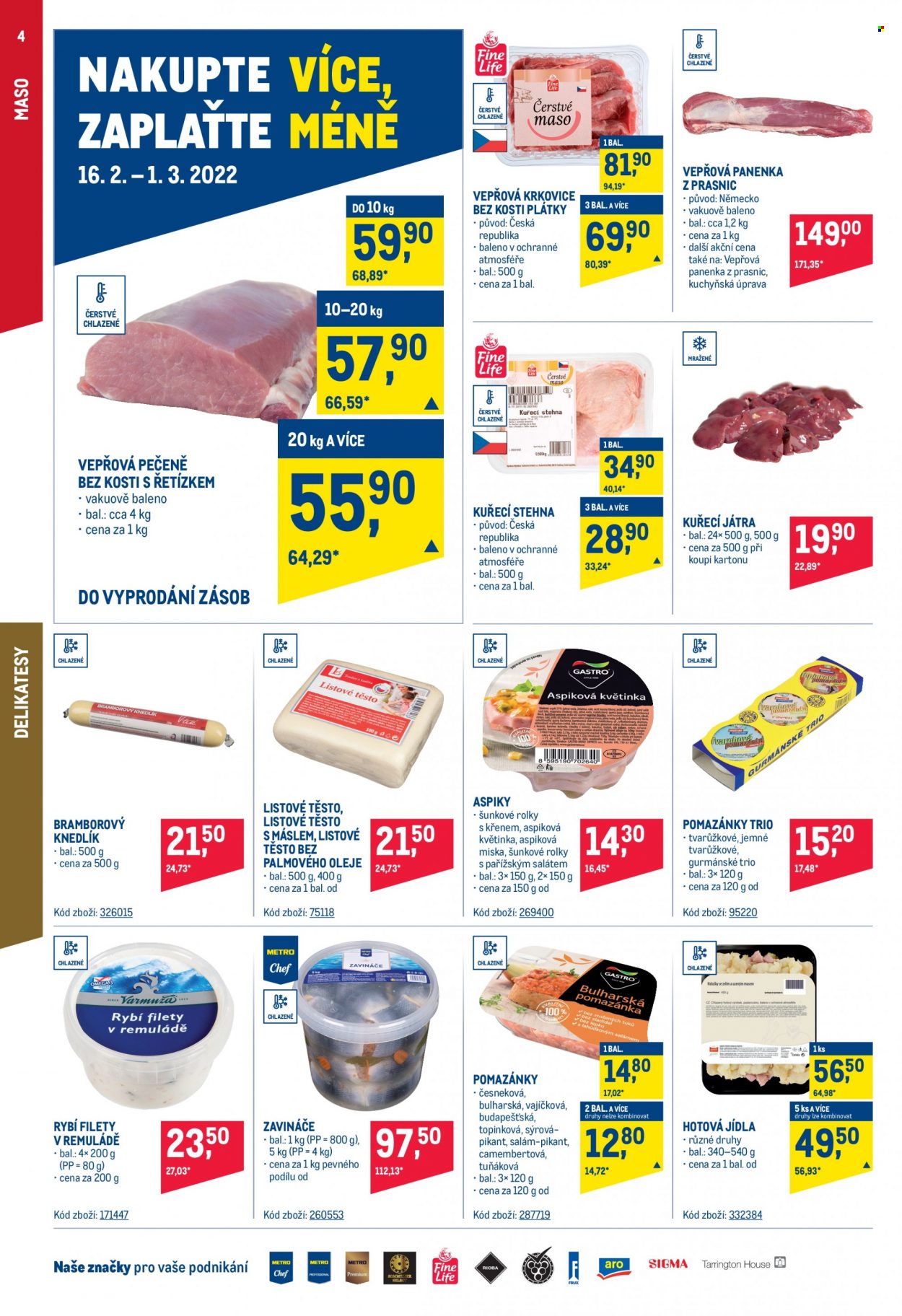Leták MAKRO - 16.2.2022 - 1.3.2022. Strana 4