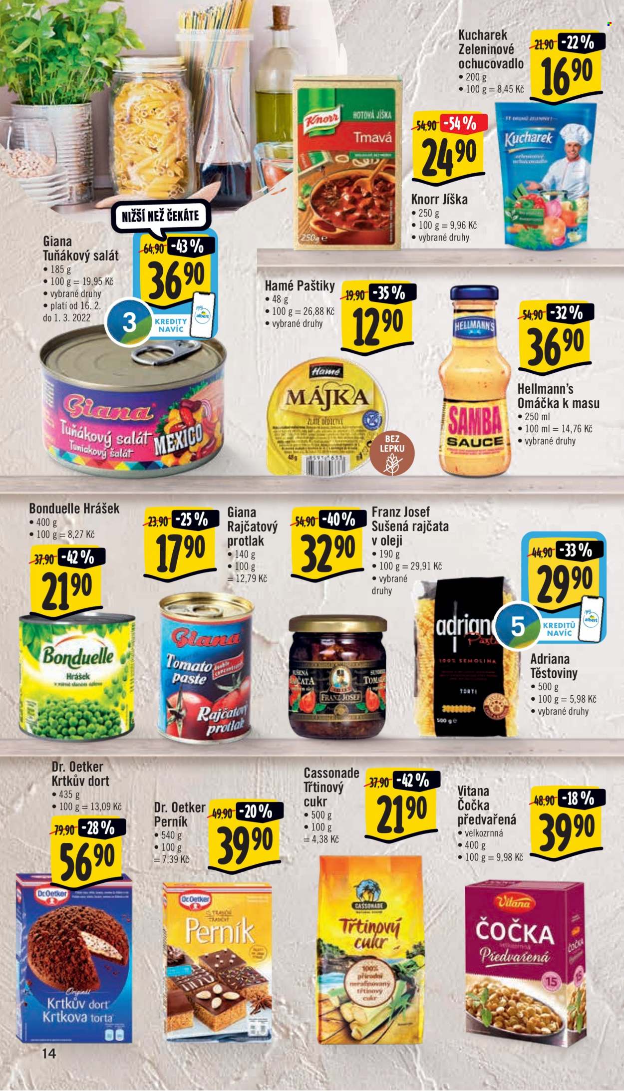 Leták Albert Supermarket - 16.2.2022 - 22.2.2022. Strana 14