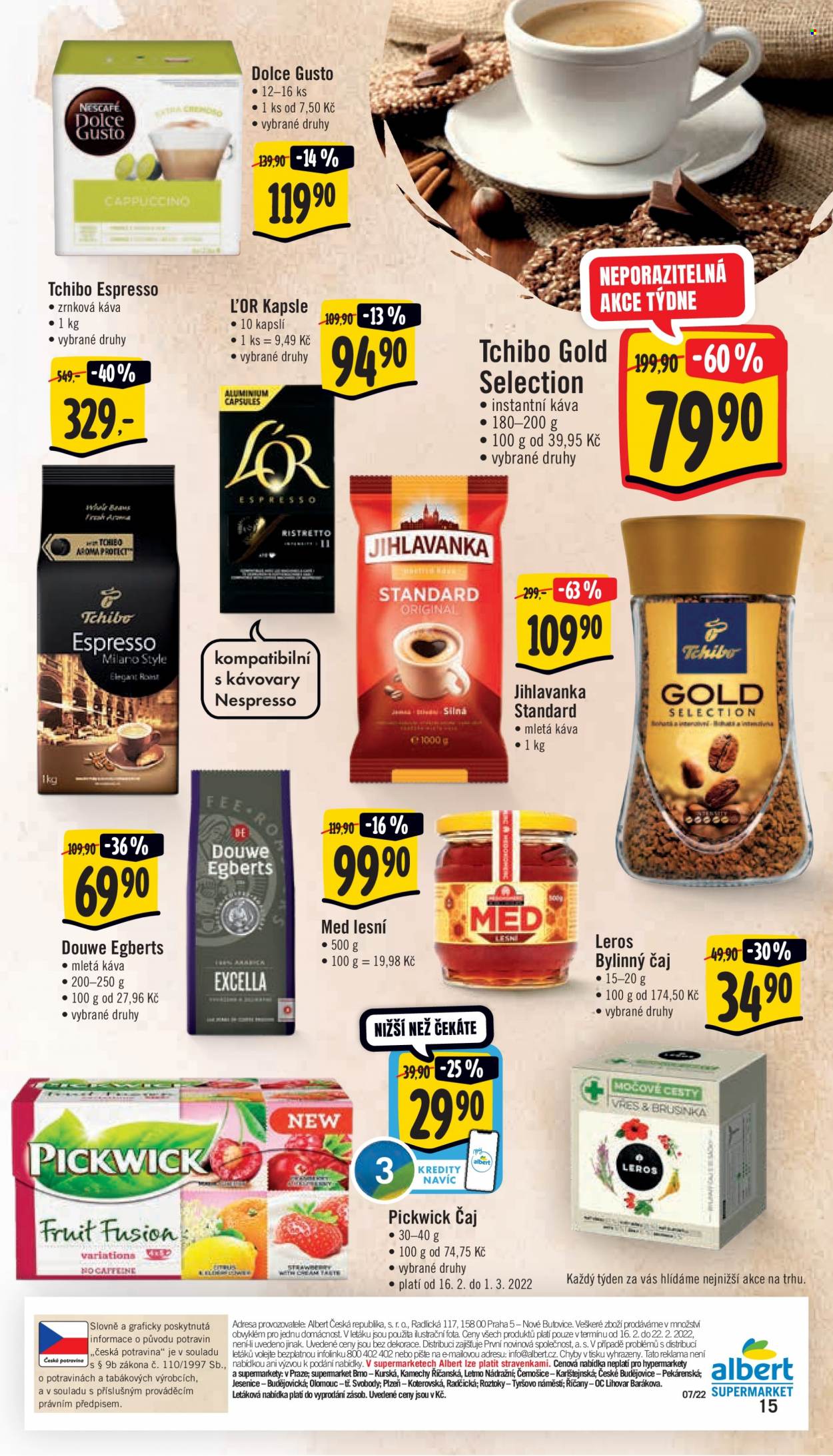 Leták Albert Supermarket - 16.2.2022 - 22.2.2022. Strana 15