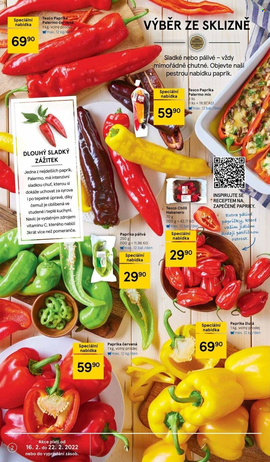 Leták TESCO - 16.2.2022 - 22.2.2022. Strana 2
