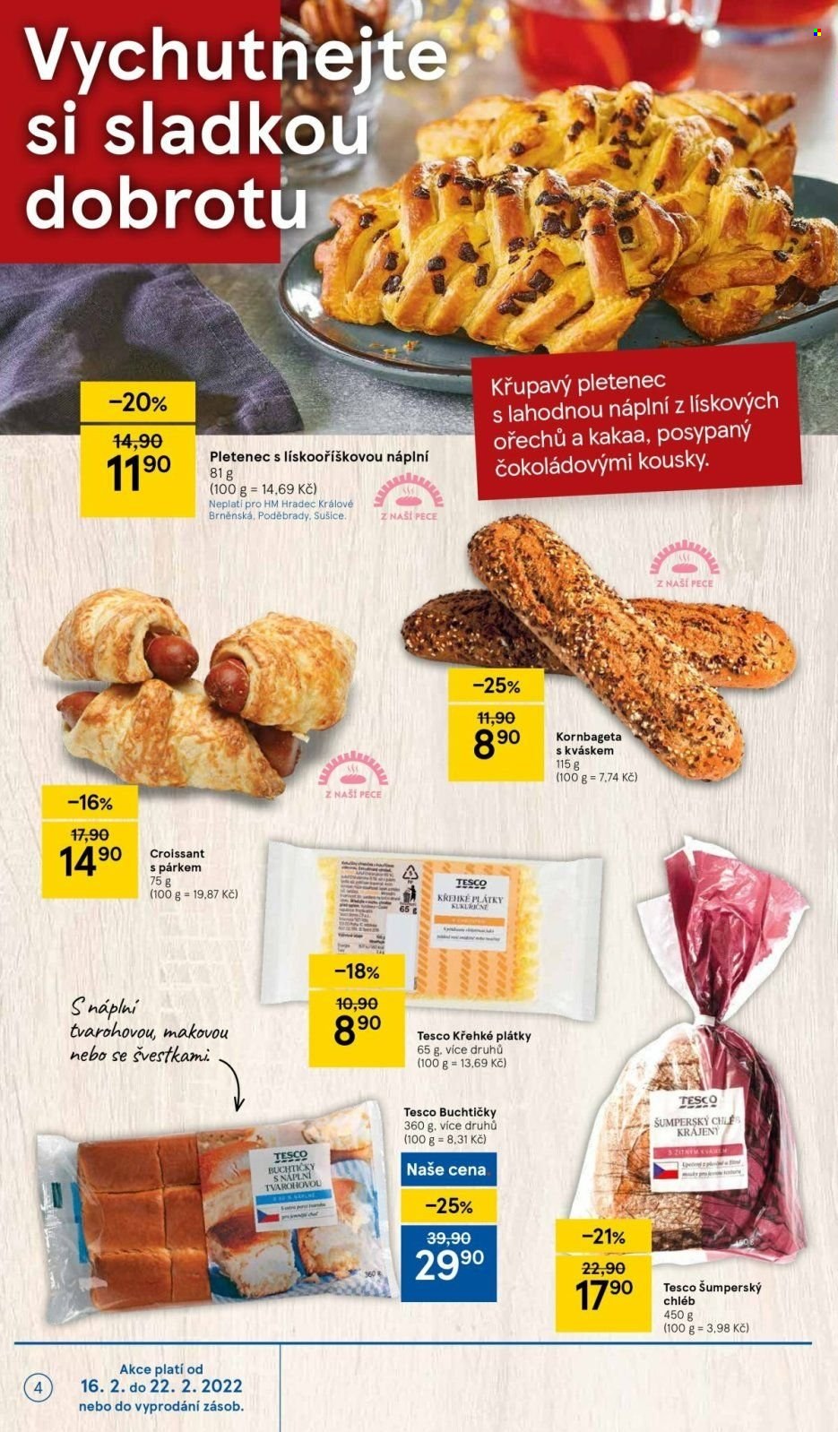 Leták TESCO - 16.2.2022 - 22.2.2022. Strana 4