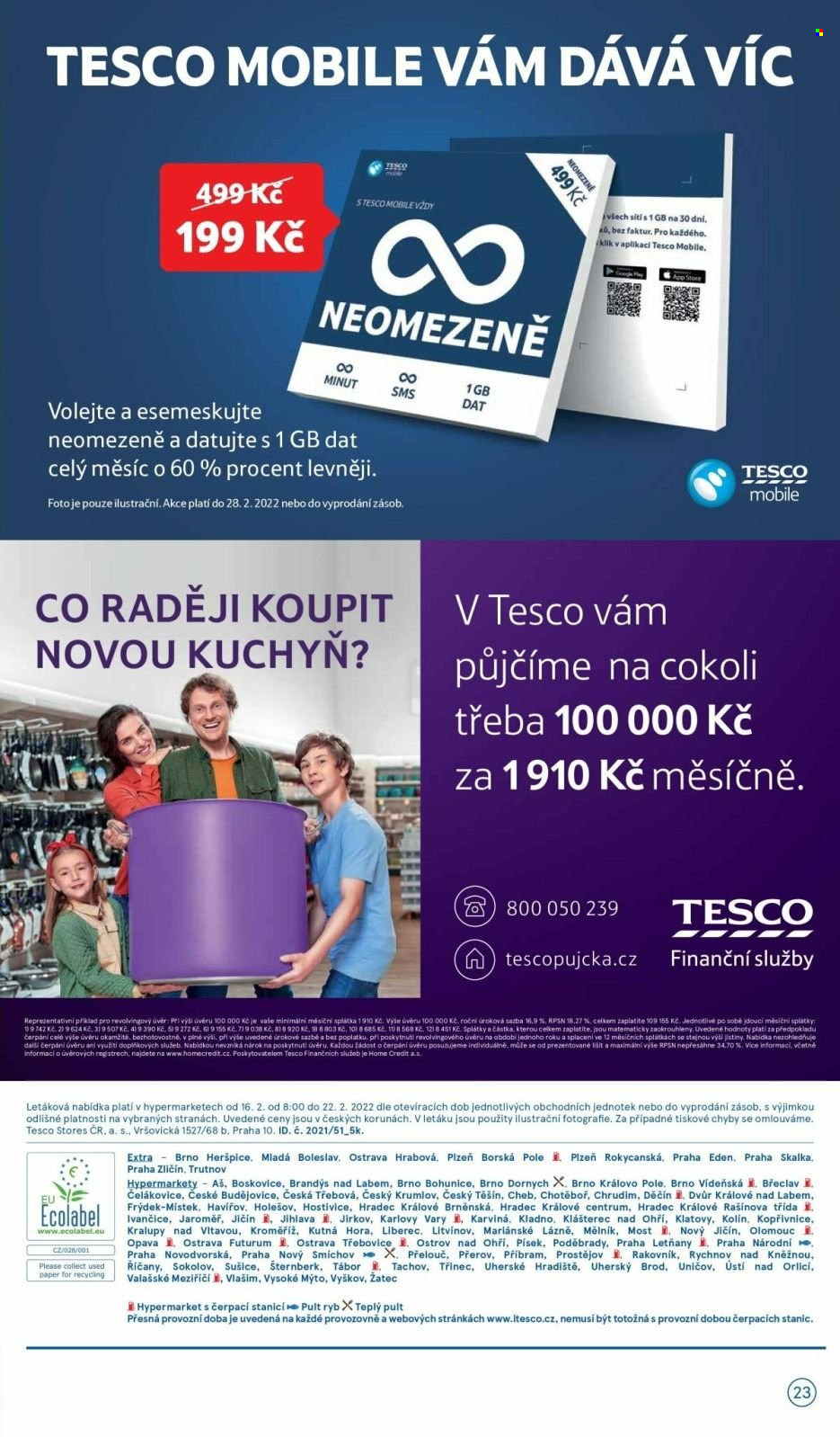 Leták TESCO - 16.2.2022 - 22.2.2022. Strana 23
