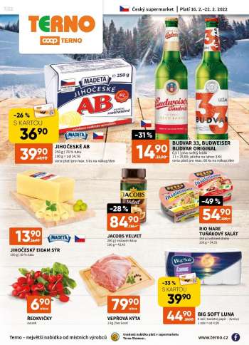 Leták coop TERNO - 16.2.2022 - 22.2.2022.