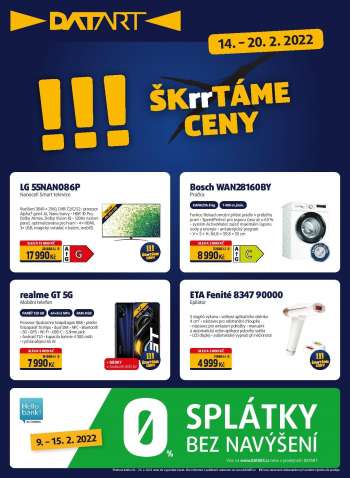 Leták DATART - 14.2.2022 - 20.2.2022.