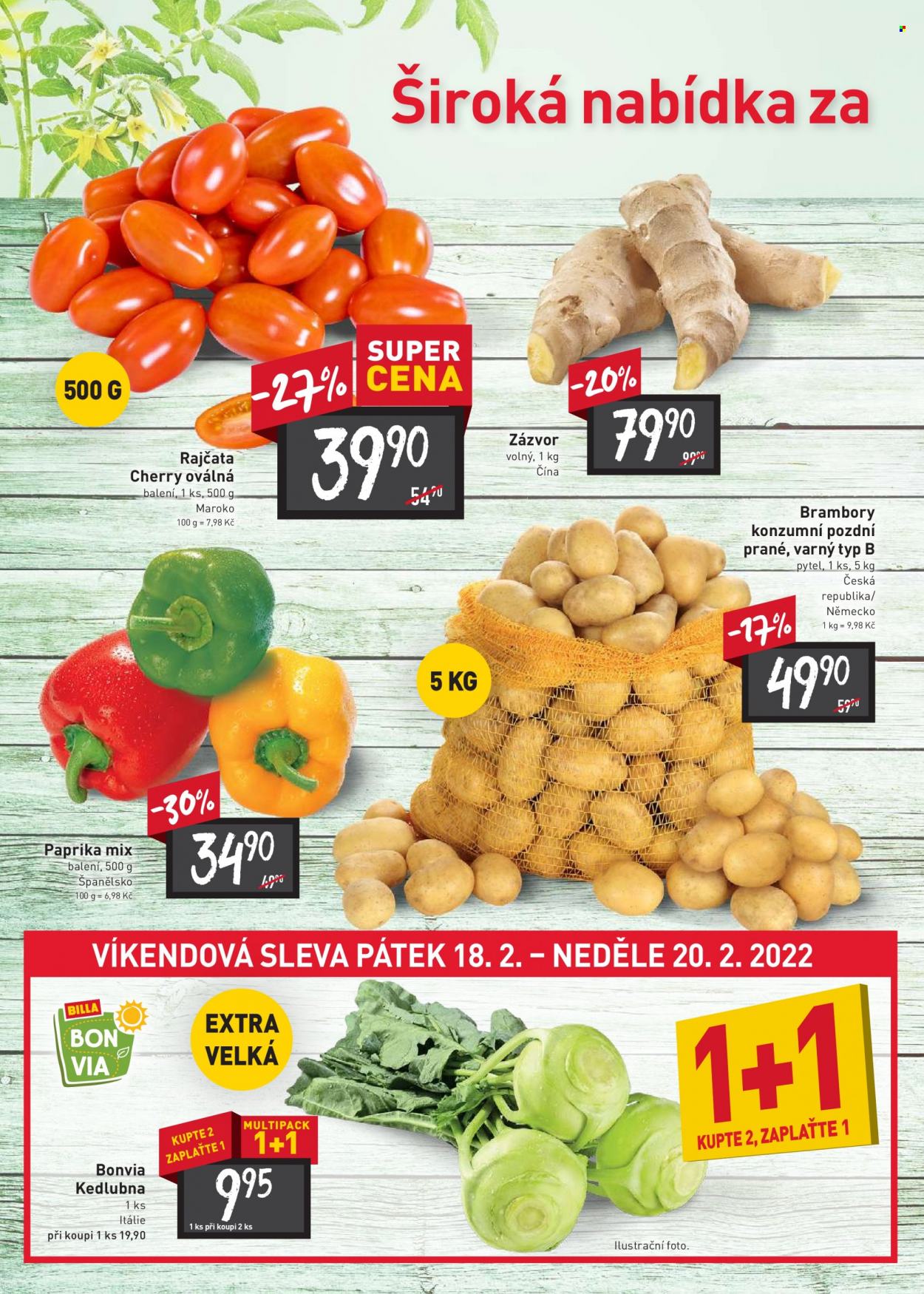 Leták BILLA - 16.2.2022 - 22.2.2022. Strana 2