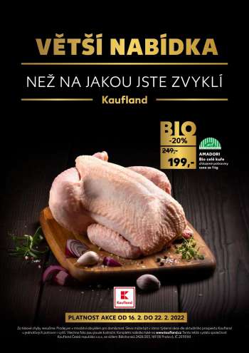 Leták Kaufland - 16.2.2022 - 22.2.2022.