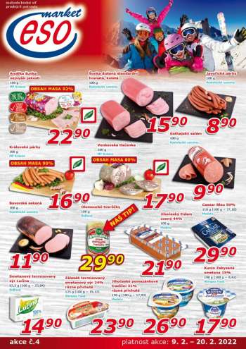 Leták ESO MARKET - 9.2.2022 - 20.2.2022.