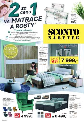 Leták SCONTO NÁBYTEK - 18.2.2022 - 10.3.2022.