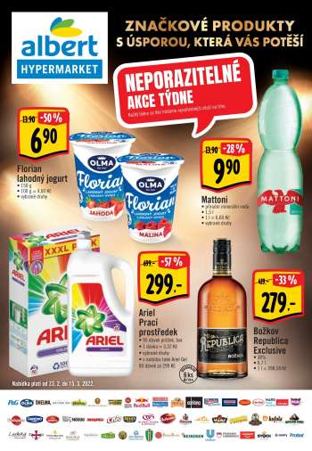 Leták Albert Hypermarket - 23.2.2022 - 15.3.2022.