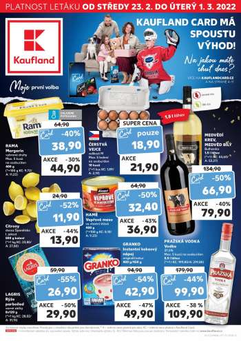 Leták Kaufland - 23.2.2022 - 1.3.2022.