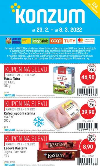 Leták Konzum - 23.2.2022 - 8.3.2022.