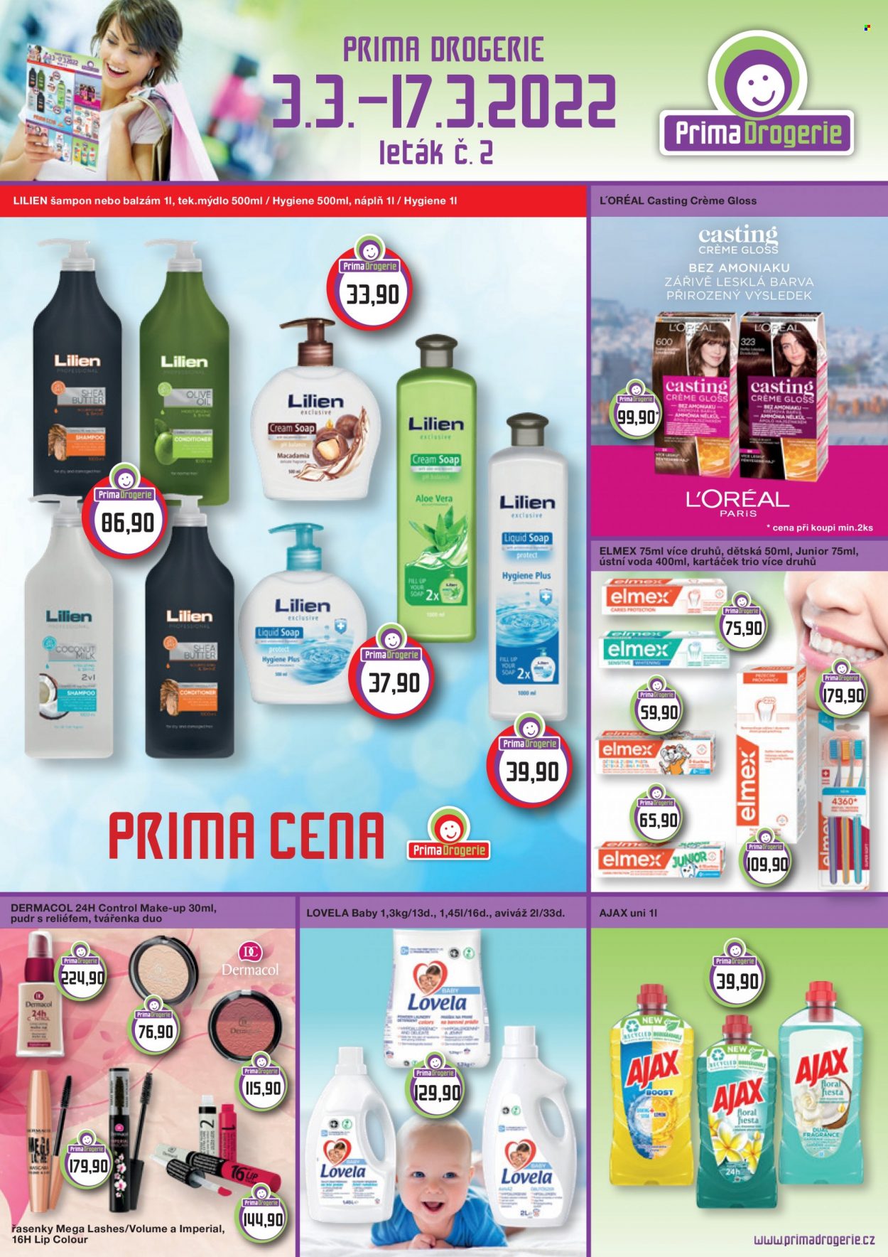 Leták Prima Drogerie - 3.3.2022 - 17.3.2022. Strana 1