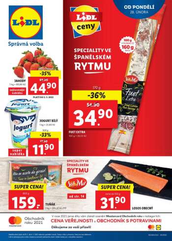 Leták Lidl - 28.2.2022 - 6.3.2022.