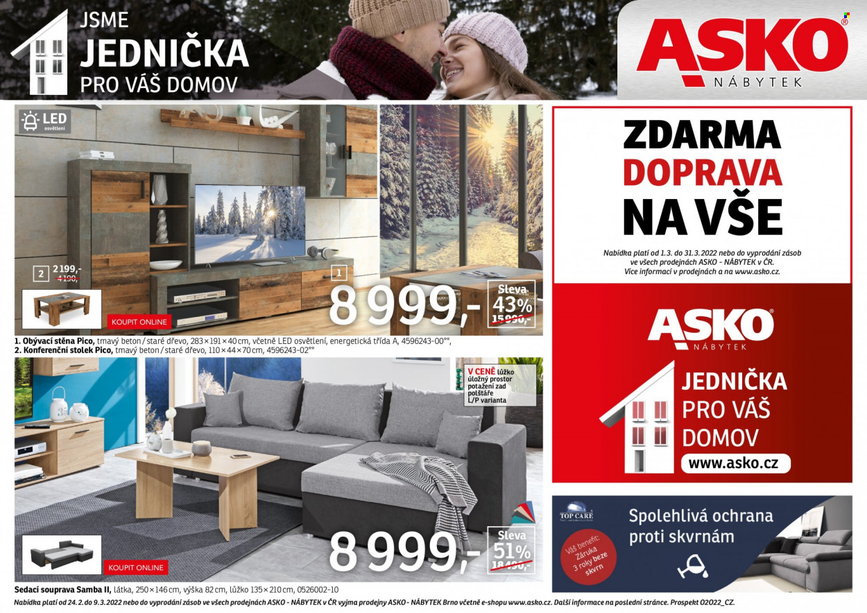Leták ASKO - 24.2.2022 - 9.3.2022. Strana 1