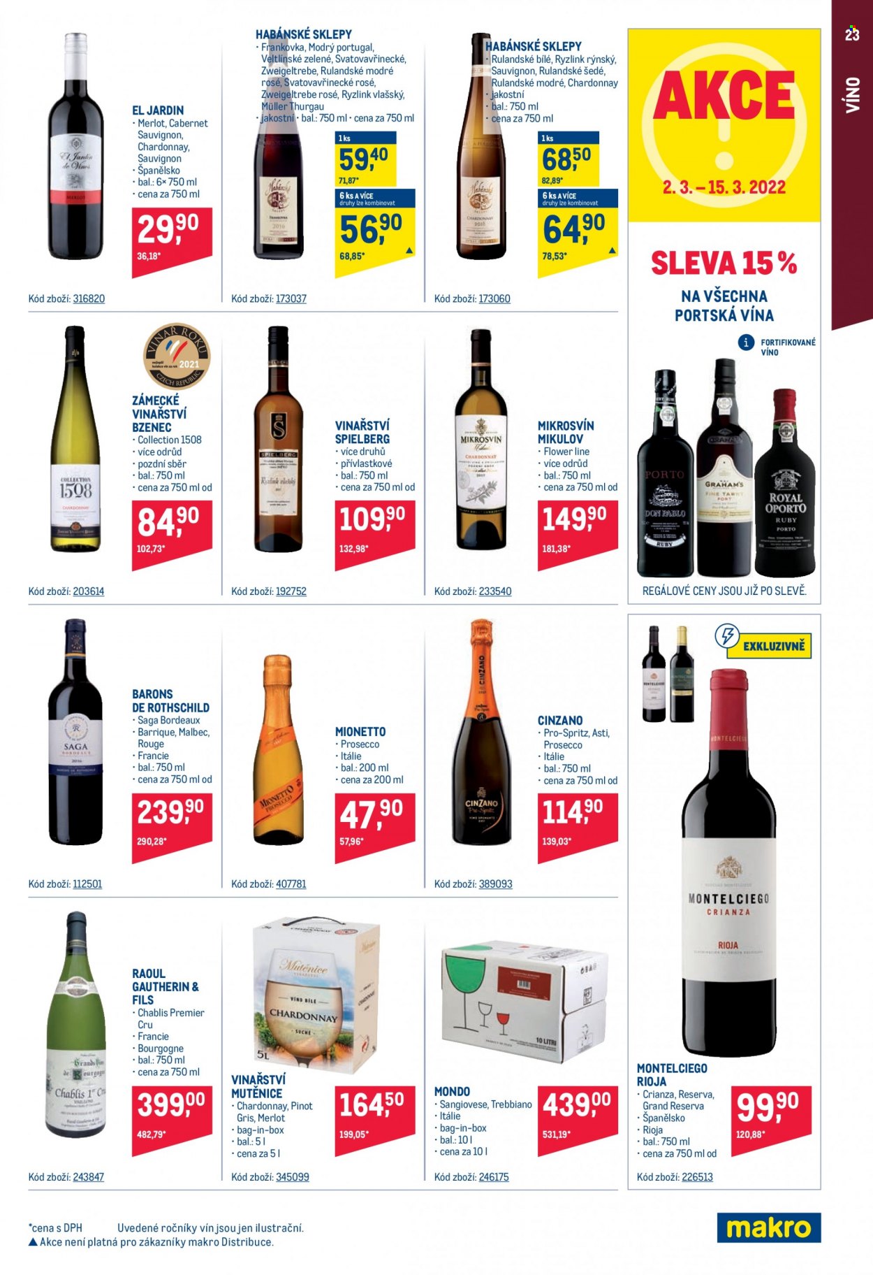 Leták MAKRO - 2.3.2022 - 15.3.2022. Strana 23